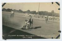 Delbert Bledso Bulldogging Okmulgee, Okla.