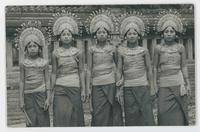 [Five women in Balinese costume]