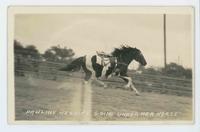 Pauline Nesbitt going under her horse