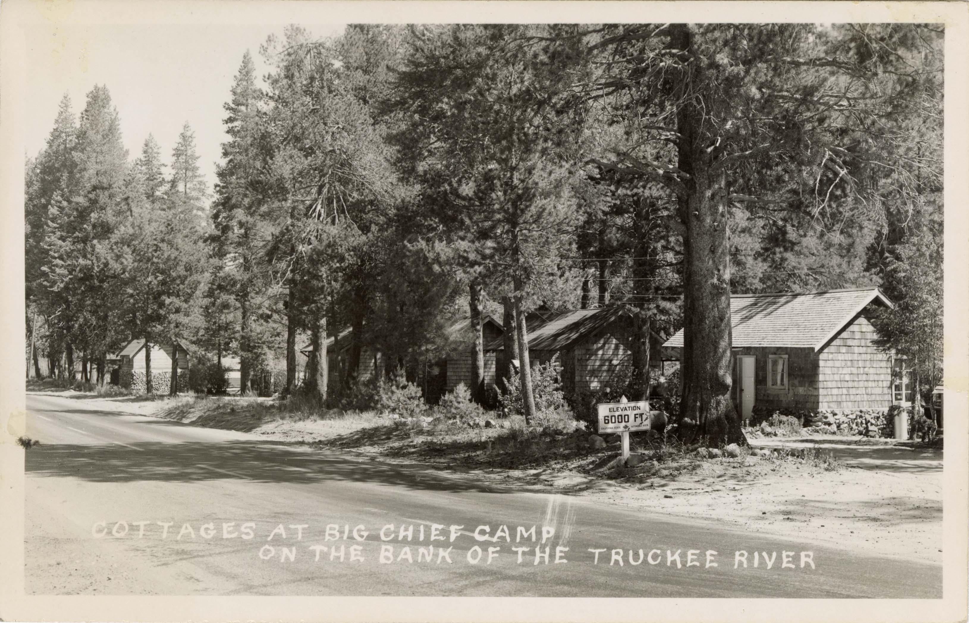 Cottages at Big Chief Camp on the banks of the Truckee River