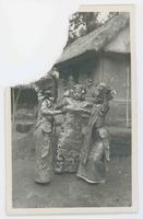 [Three girls dancing in Balinese costume]