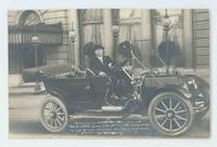 Wm. A. Lange in the Chalmers car, presented to him by his Chicago baseball admirers
