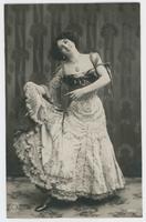 [Woman posed in ruffled and sequined dress] 422/2