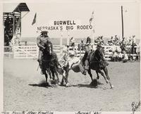 Tom Nesmith steer wrestling; Burwell 1962