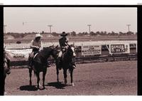 Unidentified couple on horseback