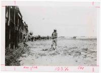 Black cowboy Bill Pickett, bulldogging at Phoenix, Az. Eastlake Park Arena May 1905