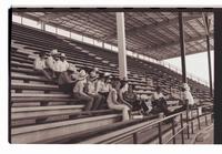 Unidentified crowd in grandstand