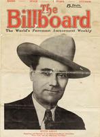 The Billboard: The World's Foremost Amusement Weekly featuring Otto Gray.
