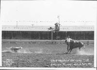 Chuck Shephard Calf roping 19. Lakeview Roundup, Aug. 30-31, Sept. 1, 1941