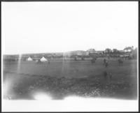 [copy photograph of a rodeo, circa 1880's]