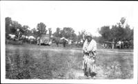 July 1928 Amy Hill - Crow Native American Lodge Grass Rodeo