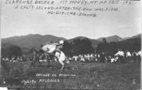 Clarence Decker on Gen. Pershing, Steamboat Springs, 1922 he was thrown