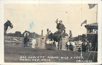 Red Sublett Riding Wild Steer, Okmulgee, Okla.