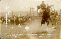 C. R. Williams on 'Deer Foot' American Legion Stampede, Casper, Wyo.