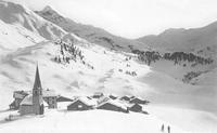 [Alpine Austrian village in winter]
