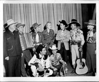 Madison Square Garden Rodeo far-L Fog Horn Clancy, far-R "Uncle" Herb Maddy