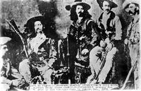 L-R Wild Bill Hickok, Buffalo Bill and Texas Jack Omohundro, early 1870s