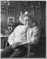 Luis Ortega in his study at 95 years old