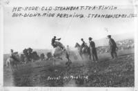 Sam Scovel on Gen. Pershing, Steamboat Springs, 1921, he was thrown