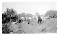 July 1928 Rope Corral in camp Lodge Grass, White Arm's Pasture