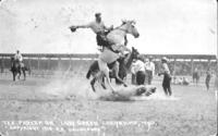 Tex Parker on "Lady Green" Cheyenne, Wyo., 1919