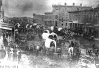 Caldwell, the Border Queen, toughest town in Kansas, during the early 1880's