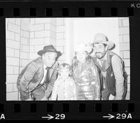 Group portrait Milburn Stone, Ken Curtus & Johnny Johnson's kids