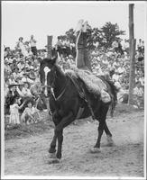 Trick riding J.E. Ranch Rodeo Waverly, N.Y. 1939