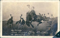 Red Sublett World's greatest cowboy clown rider on "Blackfoot" Cheyenne, WY