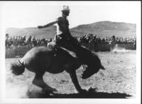 Carl Uncapher, Burns Rodeo 1950, First Money, near McCoy, in Eagle paper