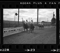 [Unknown cowgirls on horseback]