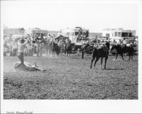 Toots Mansfield OS Ranch steer roping, Post, Texas