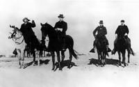 Wm. F. Cody(Buffalo Bill),Gen. Nelson Miles,Capt. Frank Baldwin, and Capt. Marian Maus, Jan 1891