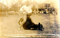 Lee Robinson in Calf Roping Contest, San Antonio, Tex.
