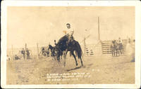 B. Askin on Miss Shenise at Aberdeen Round-up Sept 19-21, 1919