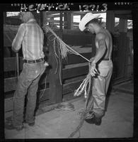 Joe Green braiding bull rope