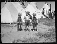 C.T. Jones' Kids and Indian Teepees