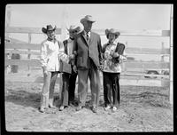 Jo Decker,  June Ivory, Mr. Bull and Dorothy Moon