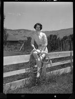 Virginia Hadley (Pose on Fence)