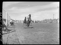 Walt Nichols calf roping