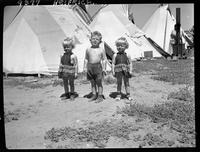 C.T. Jones' Kids and Indian Teepees