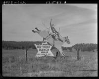 Sign  (Casey Tibbs-Ox Yoke Ranch)