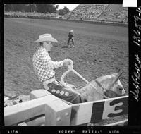 Harley May bronc riding