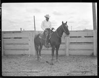 J.D. Holleyman on horse  (Corona, NM)