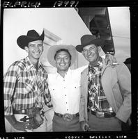 Eddie Yaklich, Guy Mitchell & Eddie's Father  pose