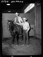 Bill on Horses-Harley Standing  (Tony Lama Boots)