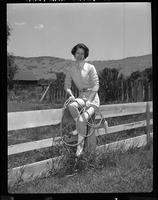 Virginia Hadley (Pose on Fence)