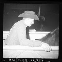 Ralph Buell sitting on bareback horse