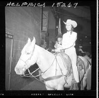 Nancy Cook  pose on horse