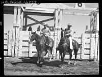 Bob and Hank Christensen on Horses